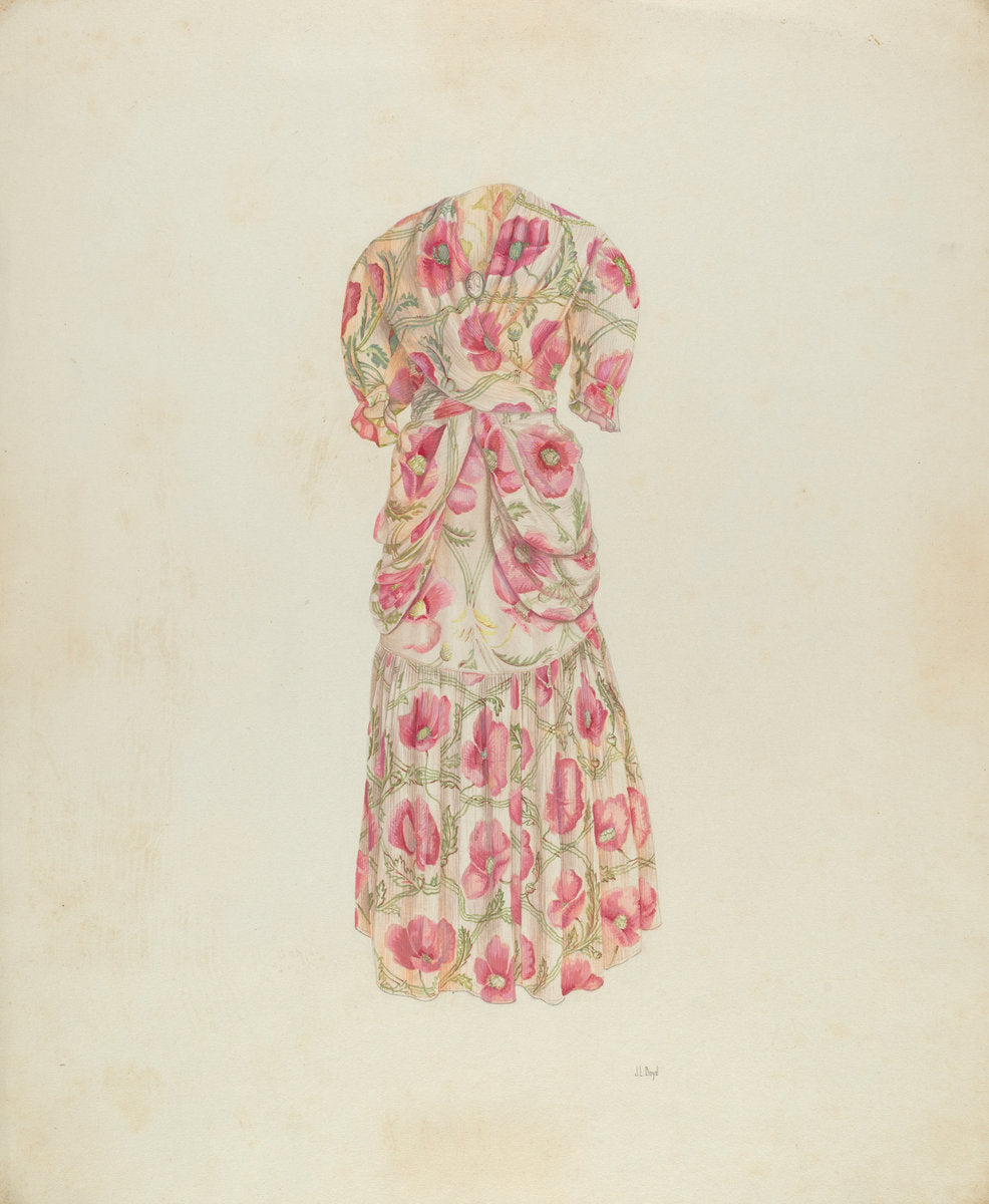 Evening Dress by Joseph L. Boyd (American, active c. 1935), 16X12"(A3)Poster Print