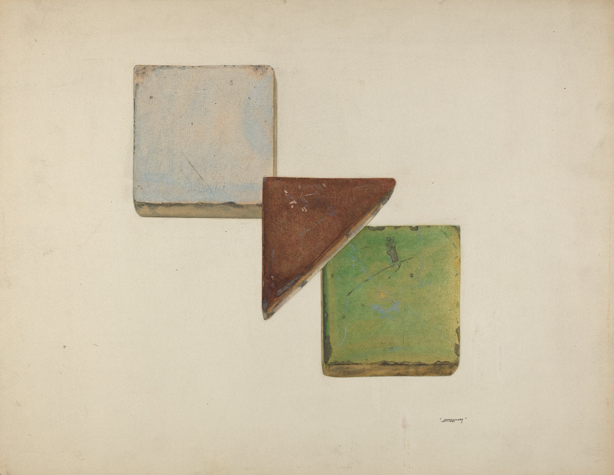 Tiles by John Wilkes (American, active c. 1935), 16X12"(A3)Poster Print