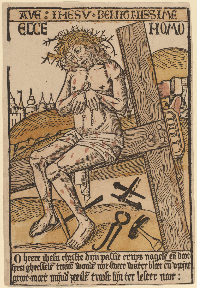 c. 1500 by Netherlandish 15th Century (Christ as the Man of Sorrows), 16X12"(A3)Poster Print