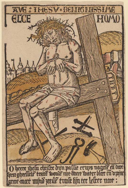 c. 1500 by Netherlandish 15th Century (Christ as the Man of Sorrows), 16X12"(A3)Poster Print