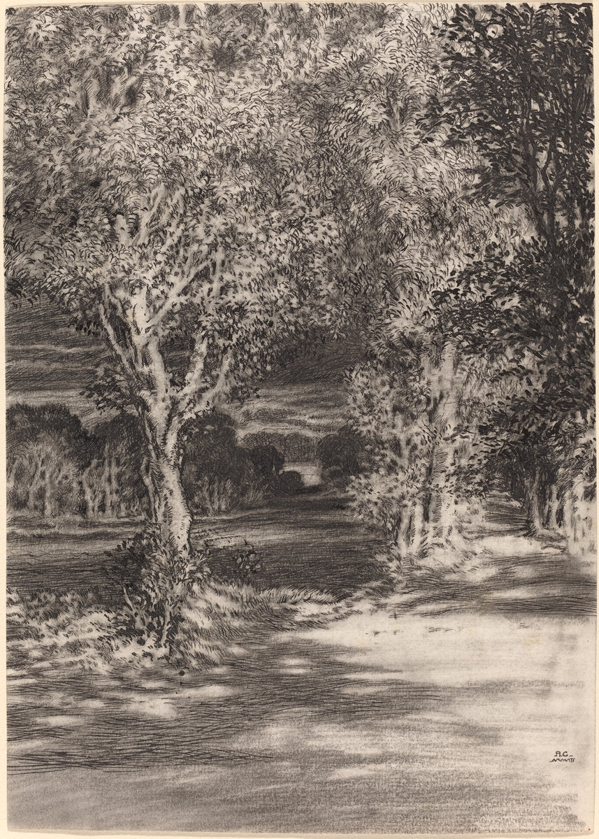 Sunset and Moonrise at Cilian-Aeron by F.L. Griggs (British, 1876 - 1938), 16X12"(A3)Poster Print