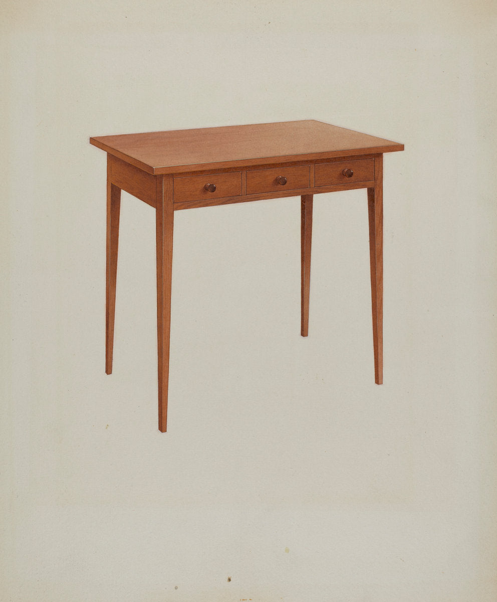 Shaker Table by John W. Kelleher (American, active c. 1935), 16X12"(A3)Poster Print