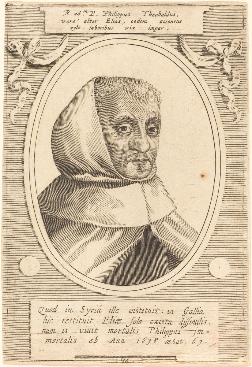 Philippe Thibaud by Claude Mellan (French, 1598 - 1688), 16X12"(A3)Poster Print