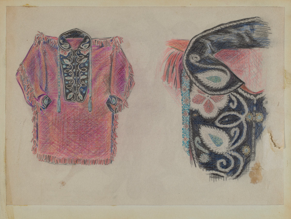 Beadwork Coat by Melita Hofmann (American, active c. 1935), 16X12"(A3)Poster Print