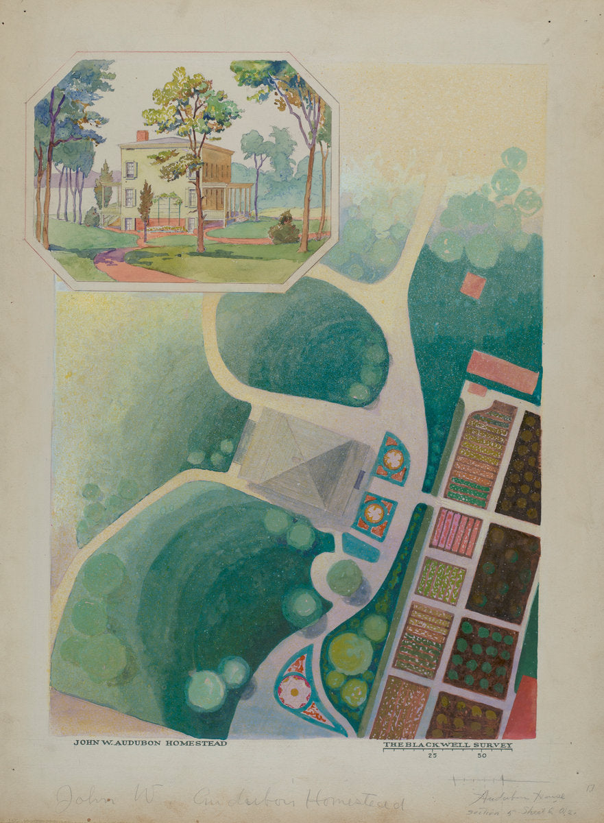 J. Audubon Estate by George Stonehill and Gilbert Sackerman (American, active c. 1935), 16X12"(A3)Poster Print