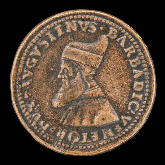 1486/1501 by Style of Vittore Gambello (Agostino Barbarigo, 1420-1501, Doge of Venice 1486 [obverse]), 16X12"(A3)Poster Print