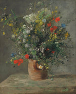 Flowers in a Vase by Auguste Renoir (French, 1841 - 1919), 16X12"(A3)Poster Print