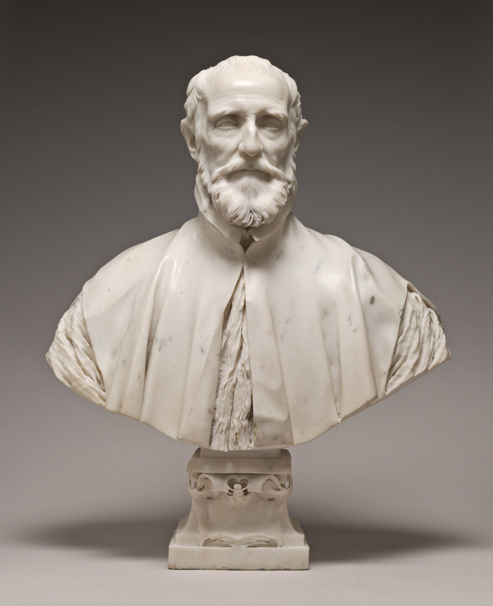 Monsignor Francesco Barberini by Gian Lorenzo Bernini (Roman, 1598 - 1680), 16X12"(A3)Poster Print