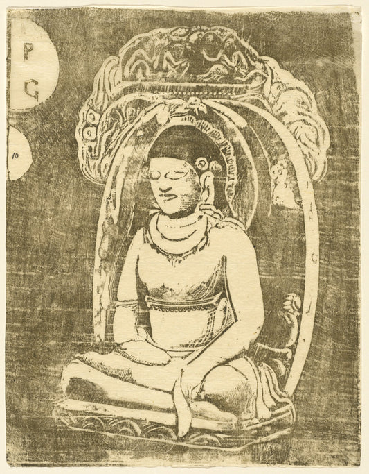 Bouddha (Buddha) by Paul Gauguin (French, 1848 - 1903), 16X12"(A3)Poster Print