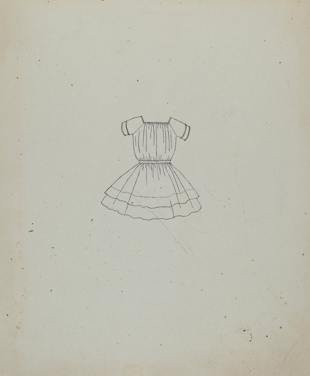 Child's Dress by Catherine Fowler (American, active c. 1935), 16X12"(A3)Poster Print