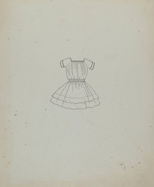 Child's Dress by Catherine Fowler (American, active c. 1935), 16X12"(A3)Poster Print