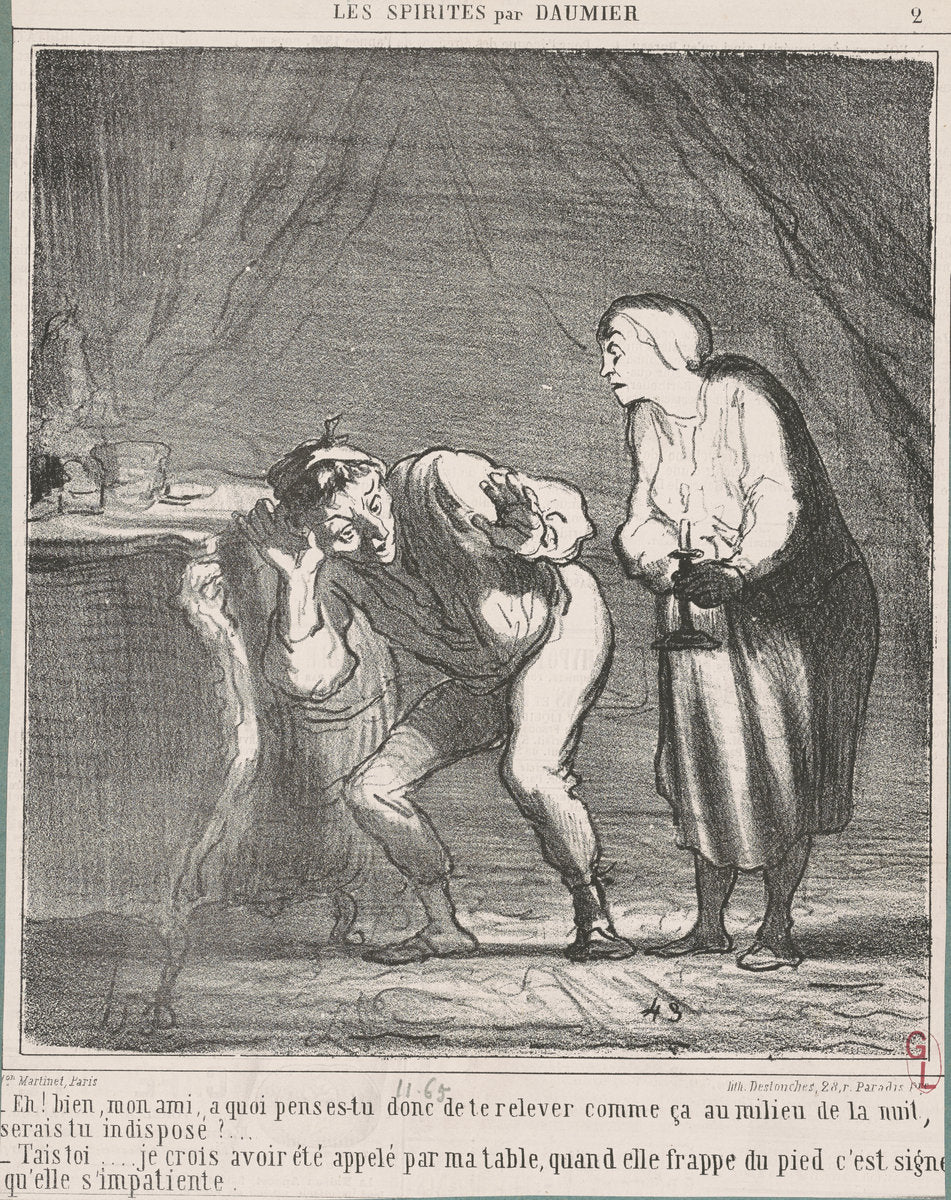 Eh! Bien ... mon ami, a quoi penses-tu? ... by Honoré Daumier (French, 1808 - 1879), 16X12"(A3)Poster Print