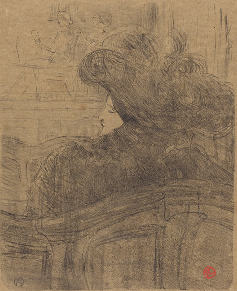 Cléo de Mérode by Henri de Toulouse-Lautrec (French, 1864 - 1901), 16X12"(A3)Poster Print