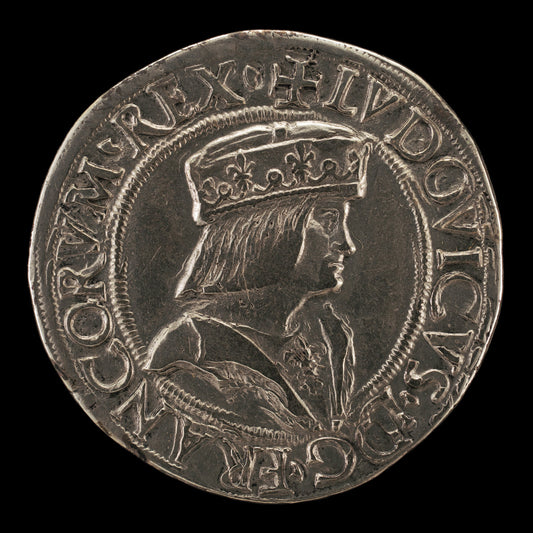 16th century by Milanese 16th Century (Louis XII, 1462-1515, King of France 1498, as Duke of Milan 1500-1513 [obverse]), 16X12"(A3)Poster Print