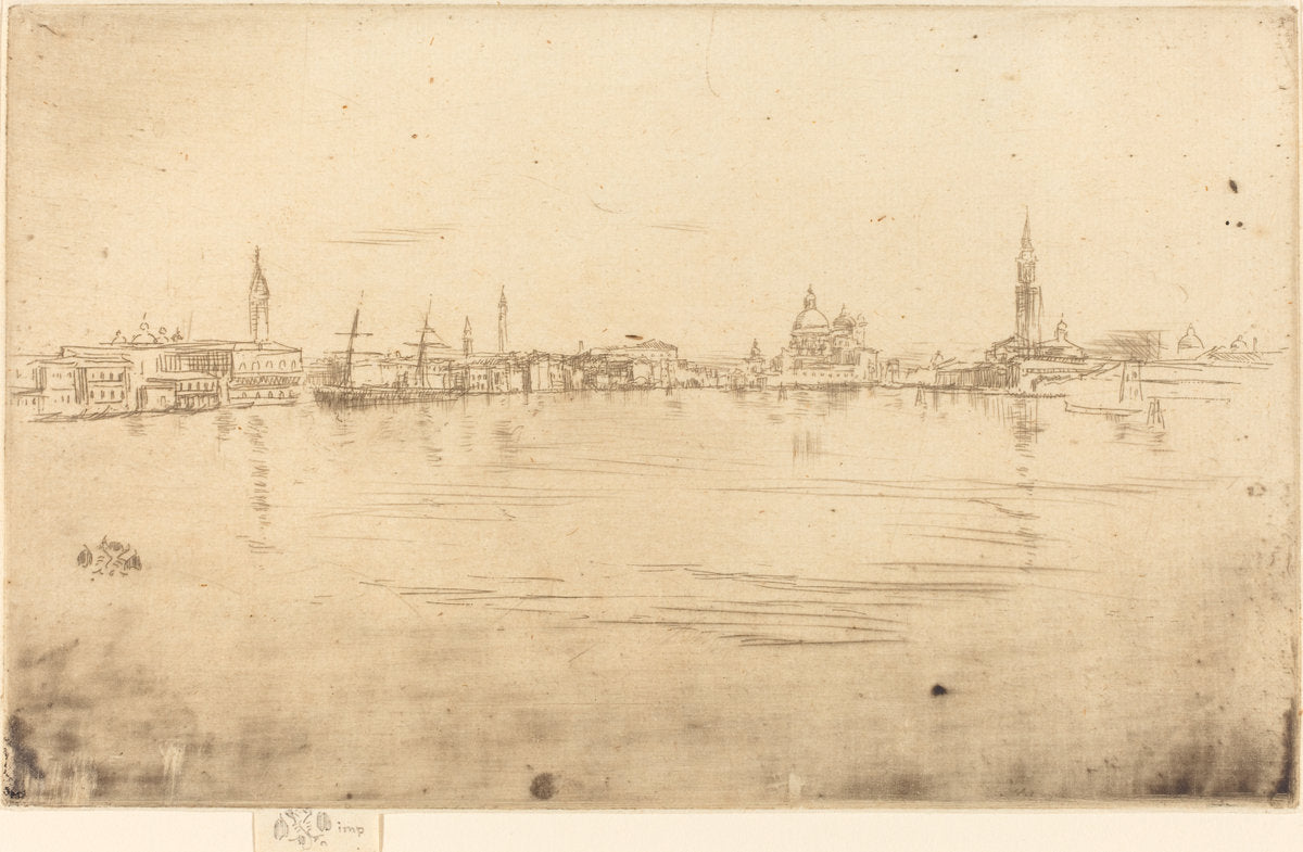 La Salute: Dawn by James McNeill Whistler (American, 1834 - 1903), 16X12"(A3)Poster Print