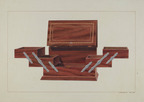Humidor by John B. Moll (American, active c. 1935), 16X12"(A3)Poster Print