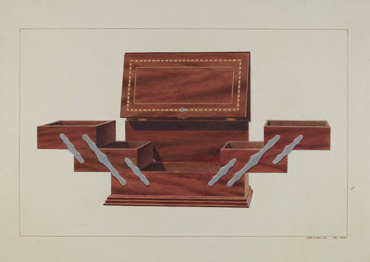 Humidor by John B. Moll (American, active c. 1935), 16X12"(A3)Poster Print