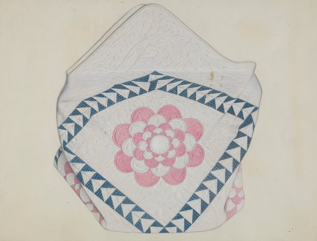 Quilt by William High (American, active c. 1935), 16X12"(A3)Poster Print