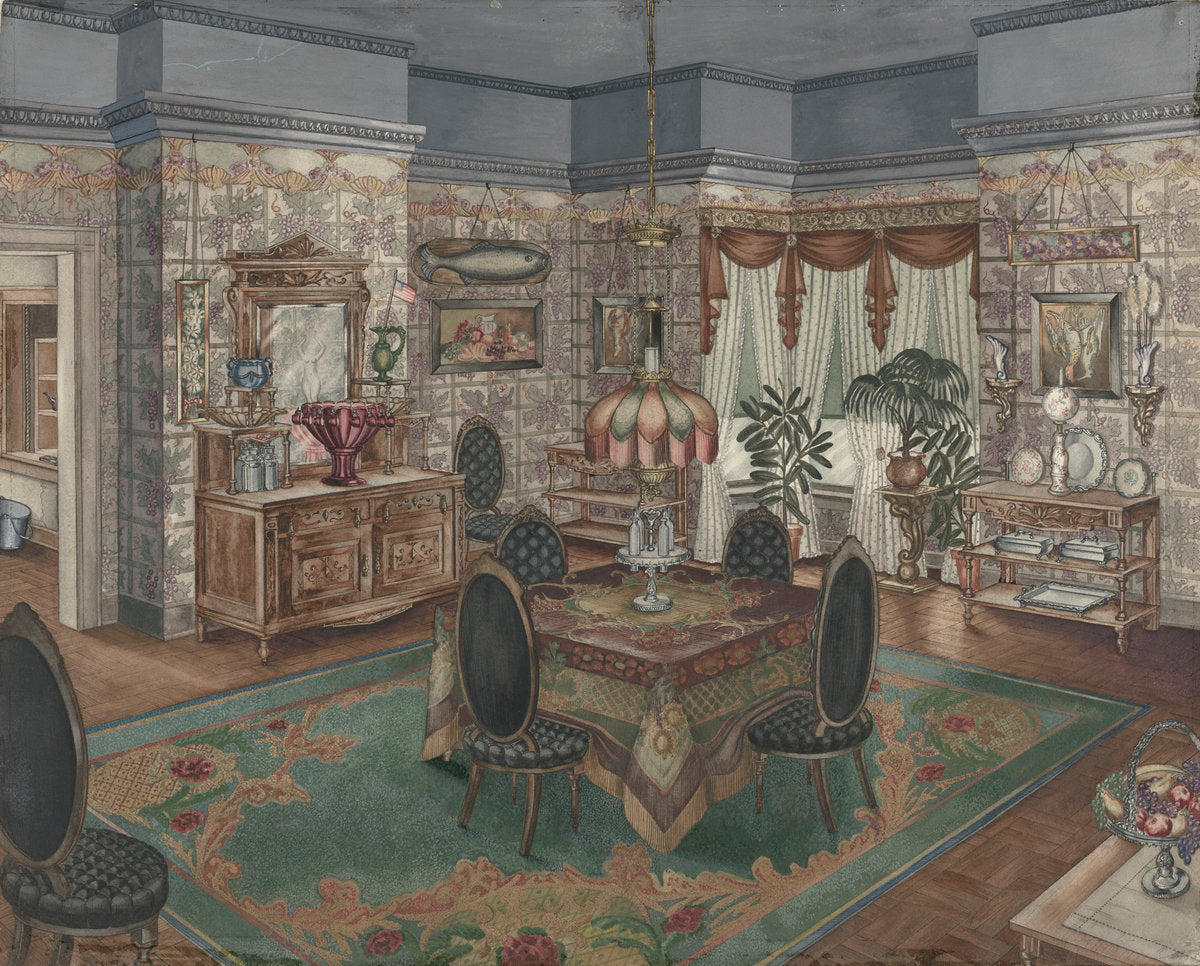 Dining Room by Perkins Harnly (American, 1901 - 1986), 16X12"(A3)Poster Print