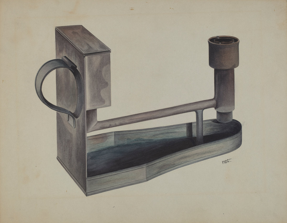 Economy Lamp by Edward White (American, active c. 1935), 16X12"(A3)Poster Print