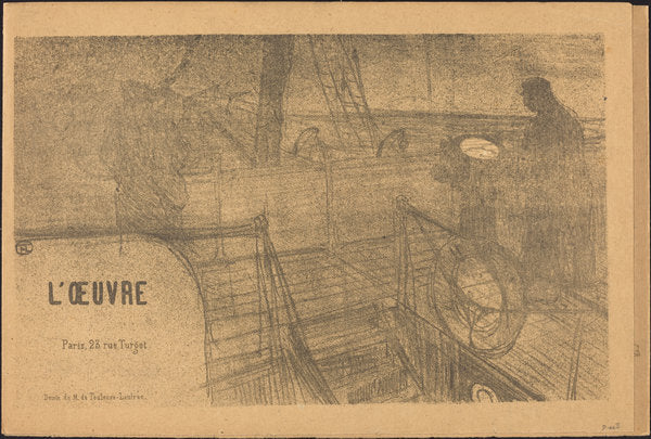Prospectus Programme de l'Oeuvre by Henri de Toulouse-Lautrec, Félix Vallotton, Antonio de la Gandara, M. Doudelet, Maurice Denis, and Edouard Vuillard (French, 1864 - 1901), 16X12"(A3)Poster Print