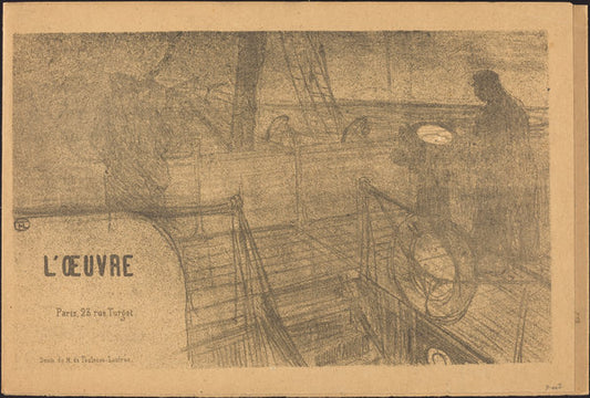 Prospectus Programme de l'Oeuvre by Henri de Toulouse-Lautrec, Félix Vallotton, Antonio de la Gandara, M. Doudelet, Maurice Denis, and Edouard Vuillard (French, 1864 - 1901), 16X12"(A3)Poster Print