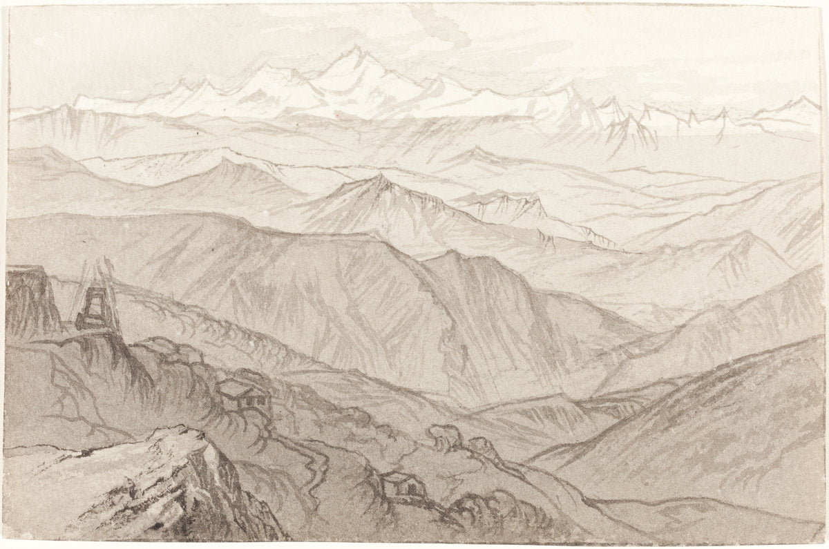 Mount Kinchinjunga (All Things Fair) by Edward Lear (British, 1812 - 1888), 16X12"(A3)Poster Print