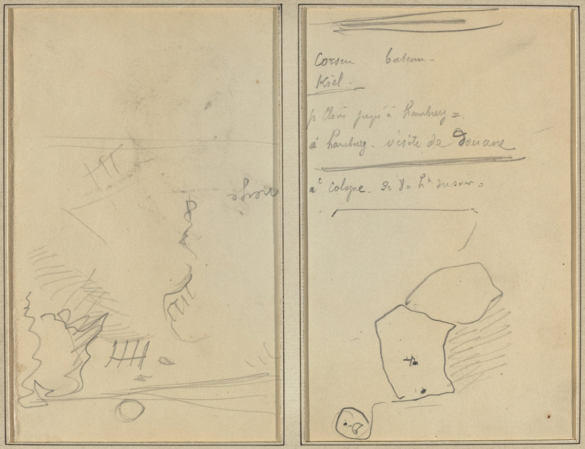 Head of a Monkey; Inventory of Bottles and Beverages [verso] by Paul Gauguin (French, 1848 - 1903), 16X12"(A3)Poster Print
