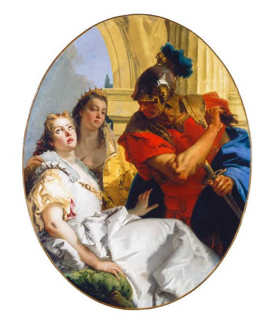 Scene from Ancient History by Giovanni Battista Tiepolo (Italian, 1696 - 1770), 16X12"(A3)Poster Print