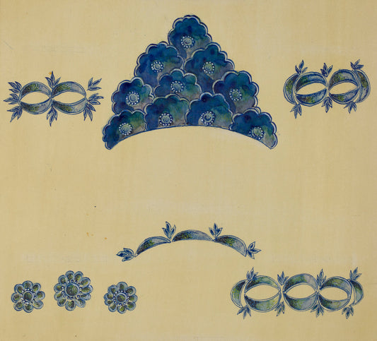 Decoration for Stoneware by A. Zimet (American, active c. 1935), 16X12"(A3)Poster Print