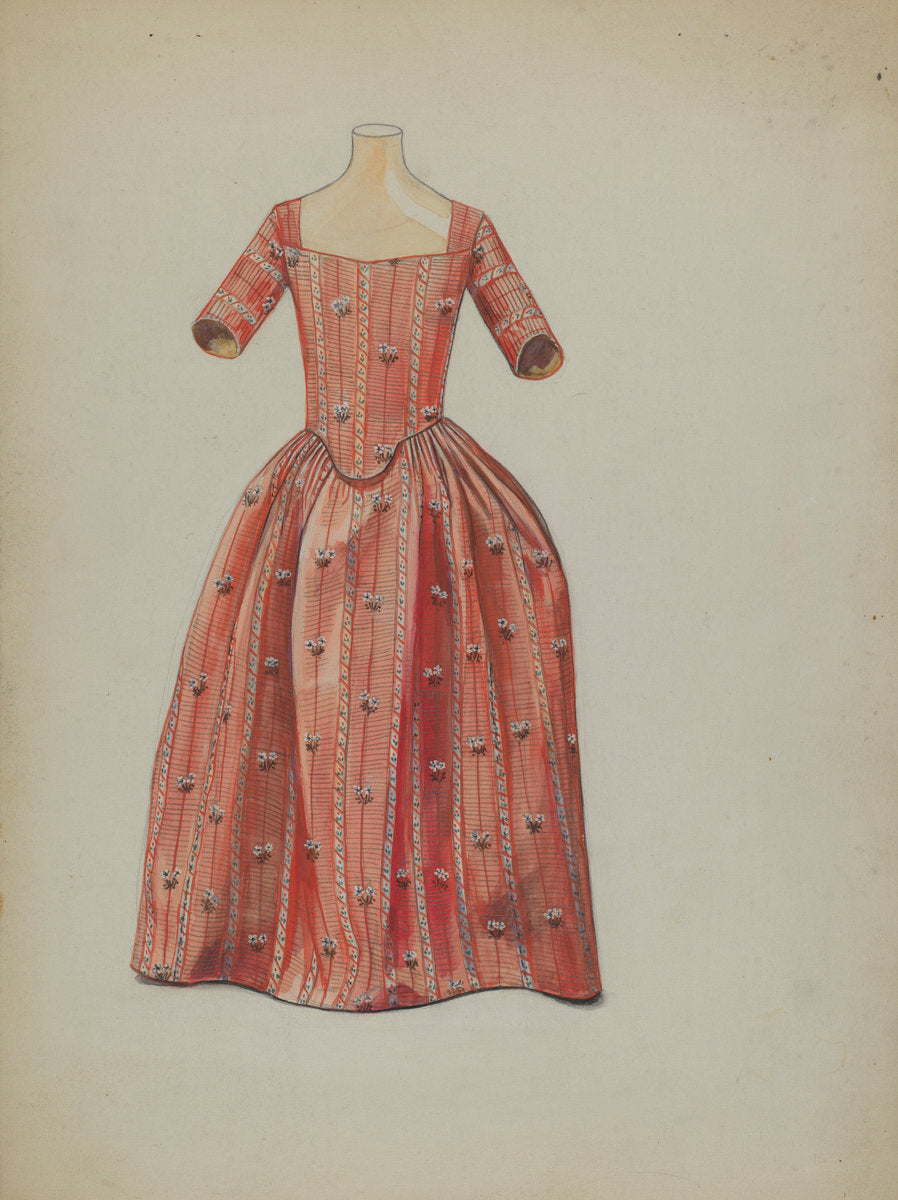 Child's Dress by Jean Peszel (American, active c. 1935), 16X12"(A3)Poster Print