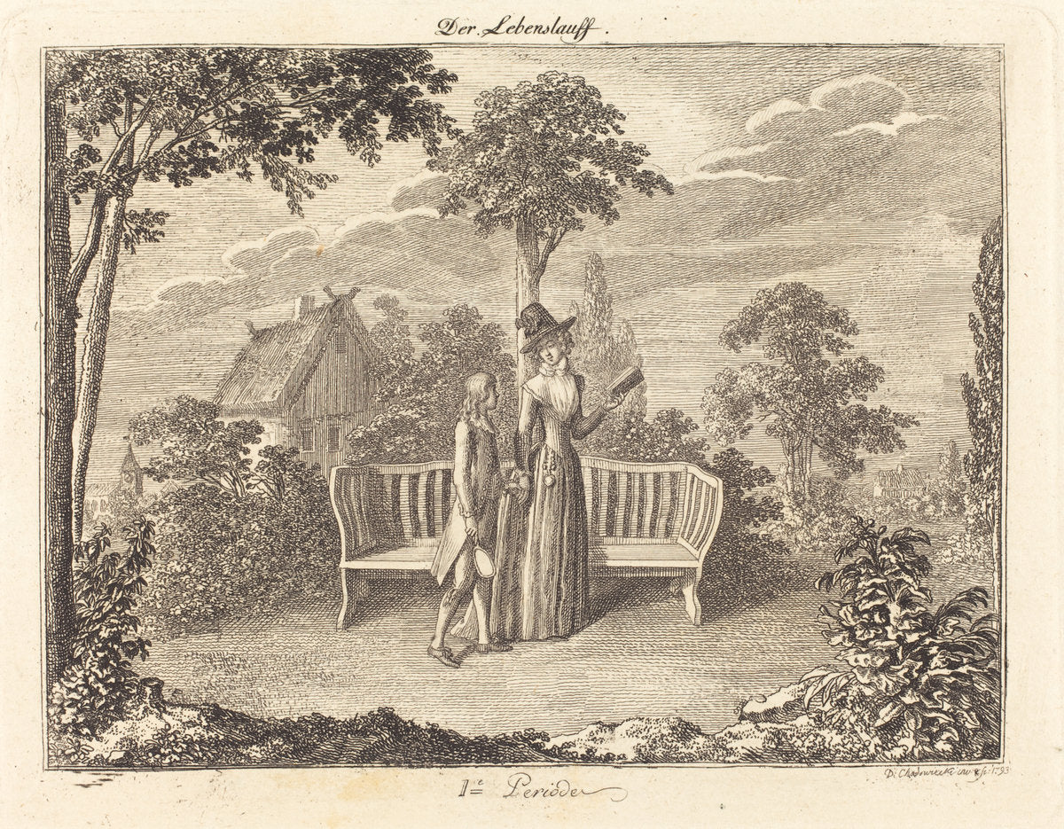 Childhood by Daniel Nikolaus Chodowiecki (German, 1726 - 1801), 16X12"(A3)Poster Print