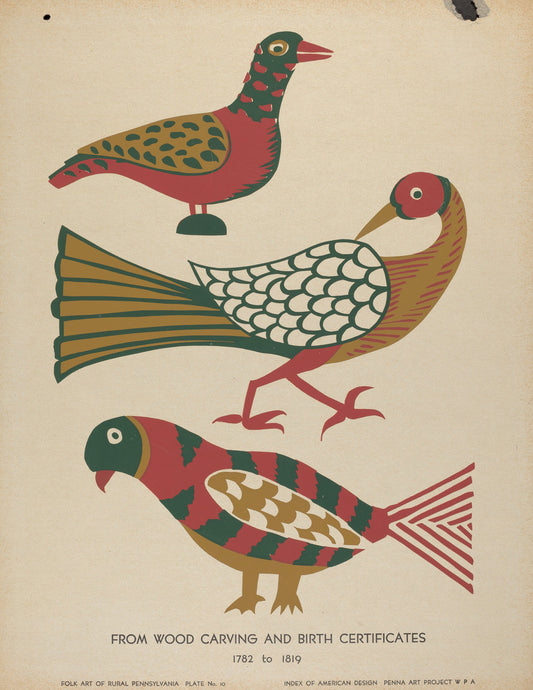 c. 1939 by American 20th Century (Plate 10: From Portfolio "Folk Art of Rural Pennsylvania"), 16X12"(A3)Poster Print