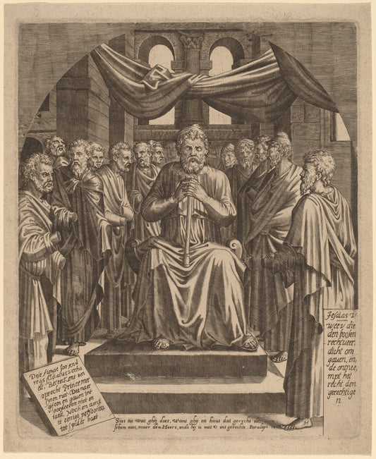 The Blind Prince by Lambert Suavius (Flemish, c. 1510 - 1567), 16X12"(A3)Poster Print