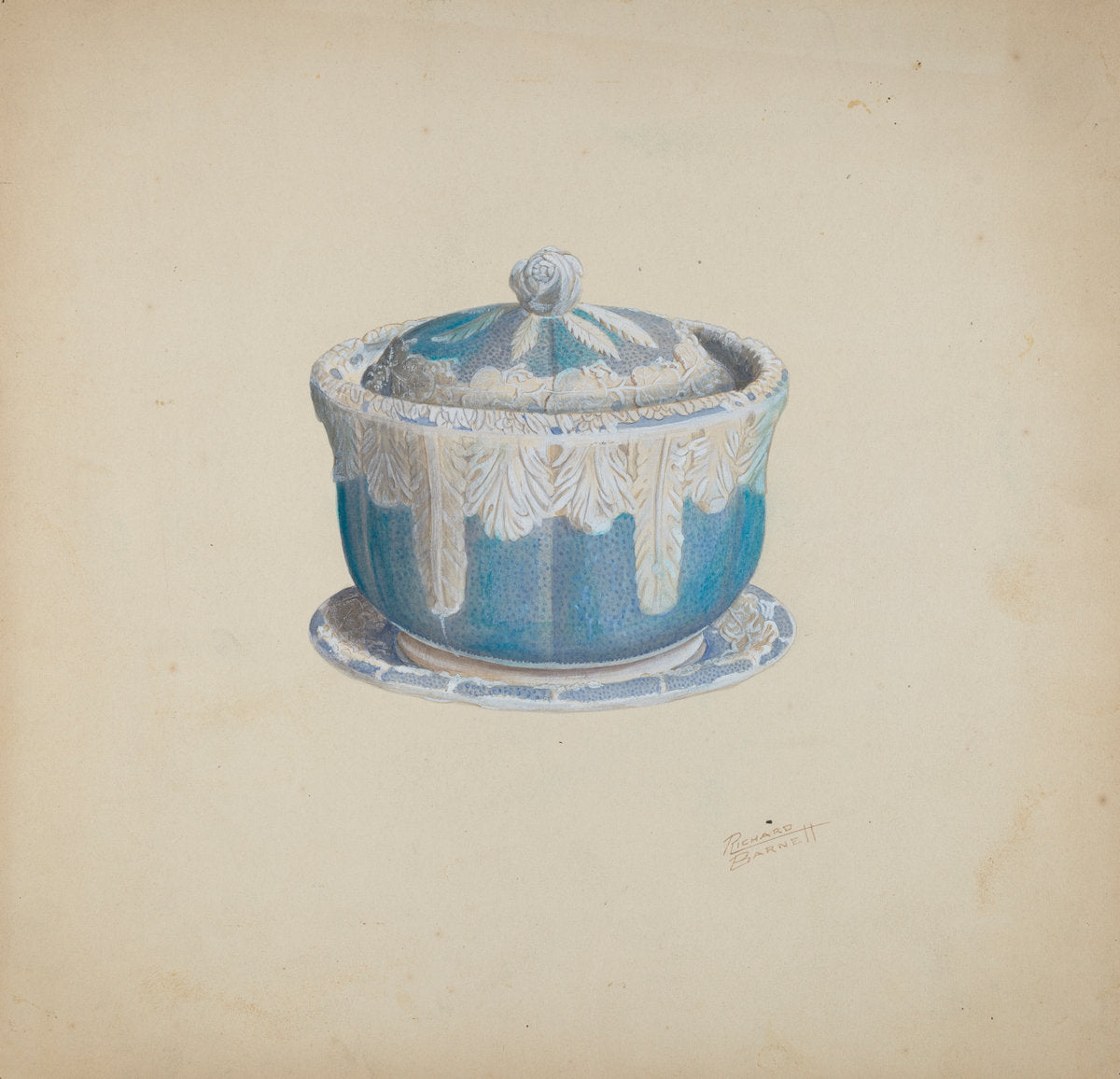Sugar Bowl by Richard Barnett (American, active c. 1935), 16X12"(A3)Poster Print