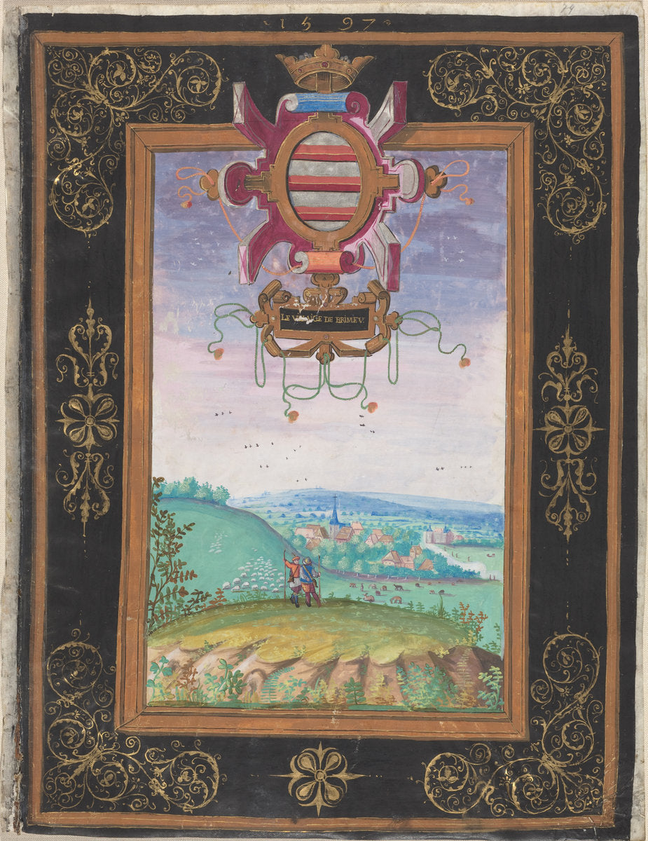 Le Villaige de Brimeu by Adrien Montigny (French, 16th century), 16X12"(A3)Poster Print