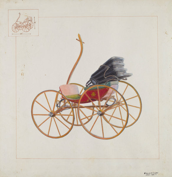 Baby Carriage by Edward L. Loper (American, born 1916), 16X12"(A3)Poster Print