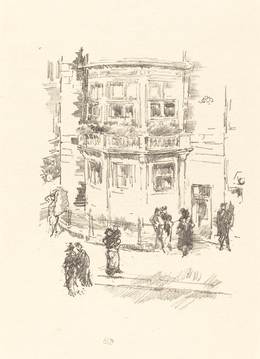 The Manager's Window, Gaiety Theatre by James McNeill Whistler (American, 1834 - 1903), 16X12"(A3)Poster Print