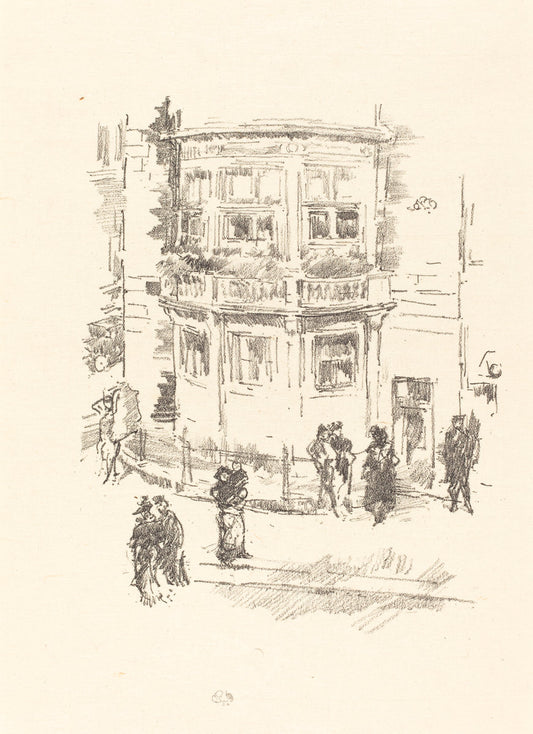 The Manager's Window, Gaiety Theatre by James McNeill Whistler (American, 1834 - 1903), 16X12"(A3)Poster Print