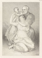 Holy Family, from Michelangelo by Henry Noel Humphreys after John Flaxman (British, 1810 - 1879), 16X12"(A3)Poster Print