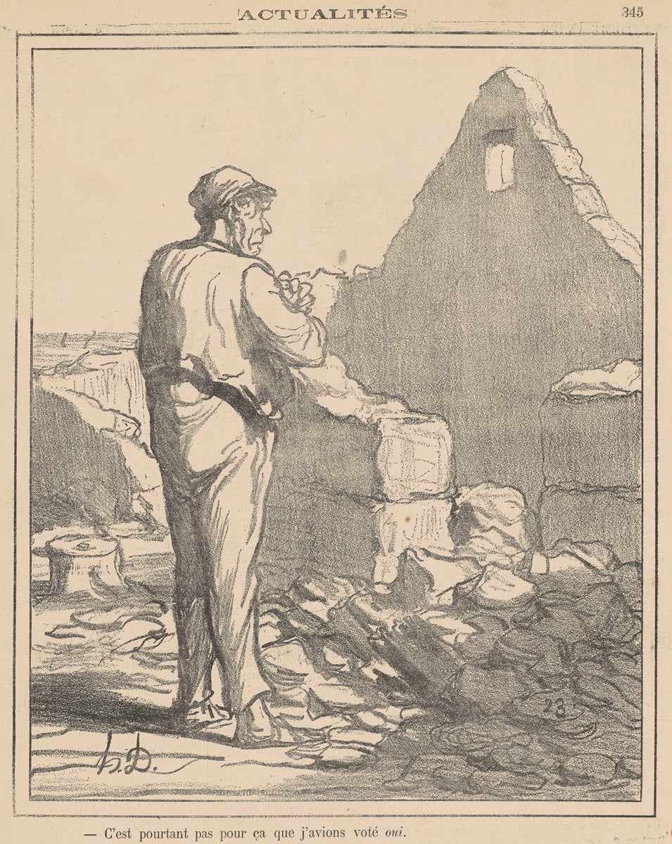 C'est pourtant pas pour ca ... by Honoré Daumier (French, 1808 - 1879), 16X12"(A3)Poster Print