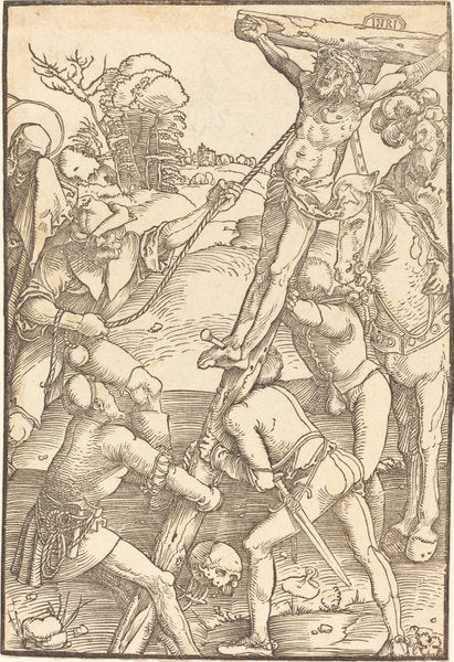 Christ Raised on the Cross by Hans Baldung Grien (German, 1484/1485 - 1545), 16X12"(A3)Poster Print