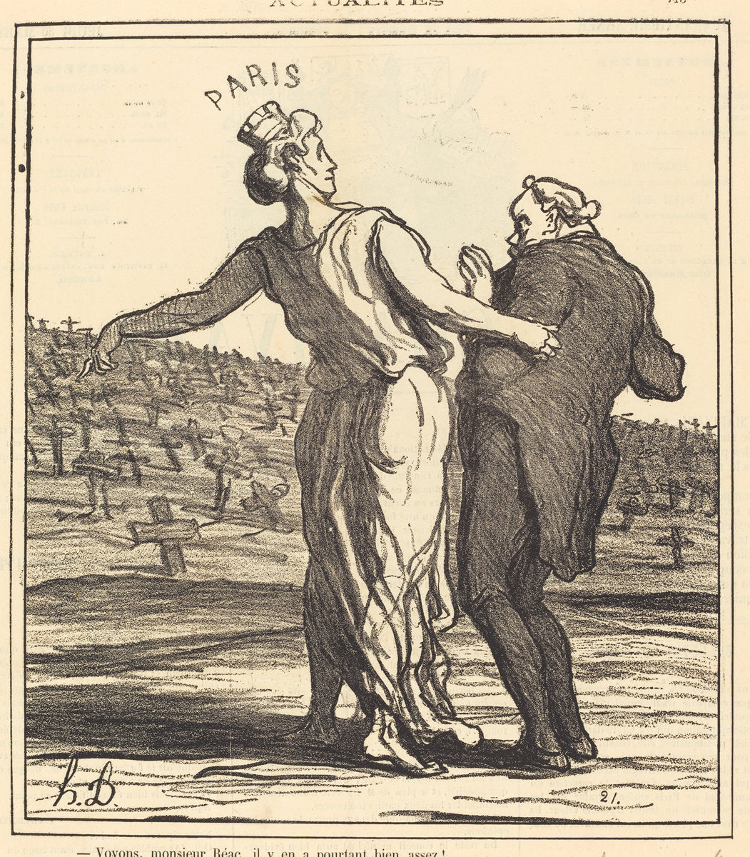 Voyons, monsieur Réac... by Honoré Daumier (French, 1808 - 1879), 16X12"(A3)Poster Print