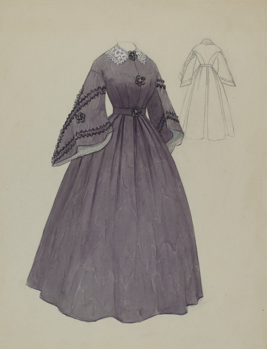 Dress by Virginia Berge (American, active c. 1935), 16X12"(A3)Poster Print