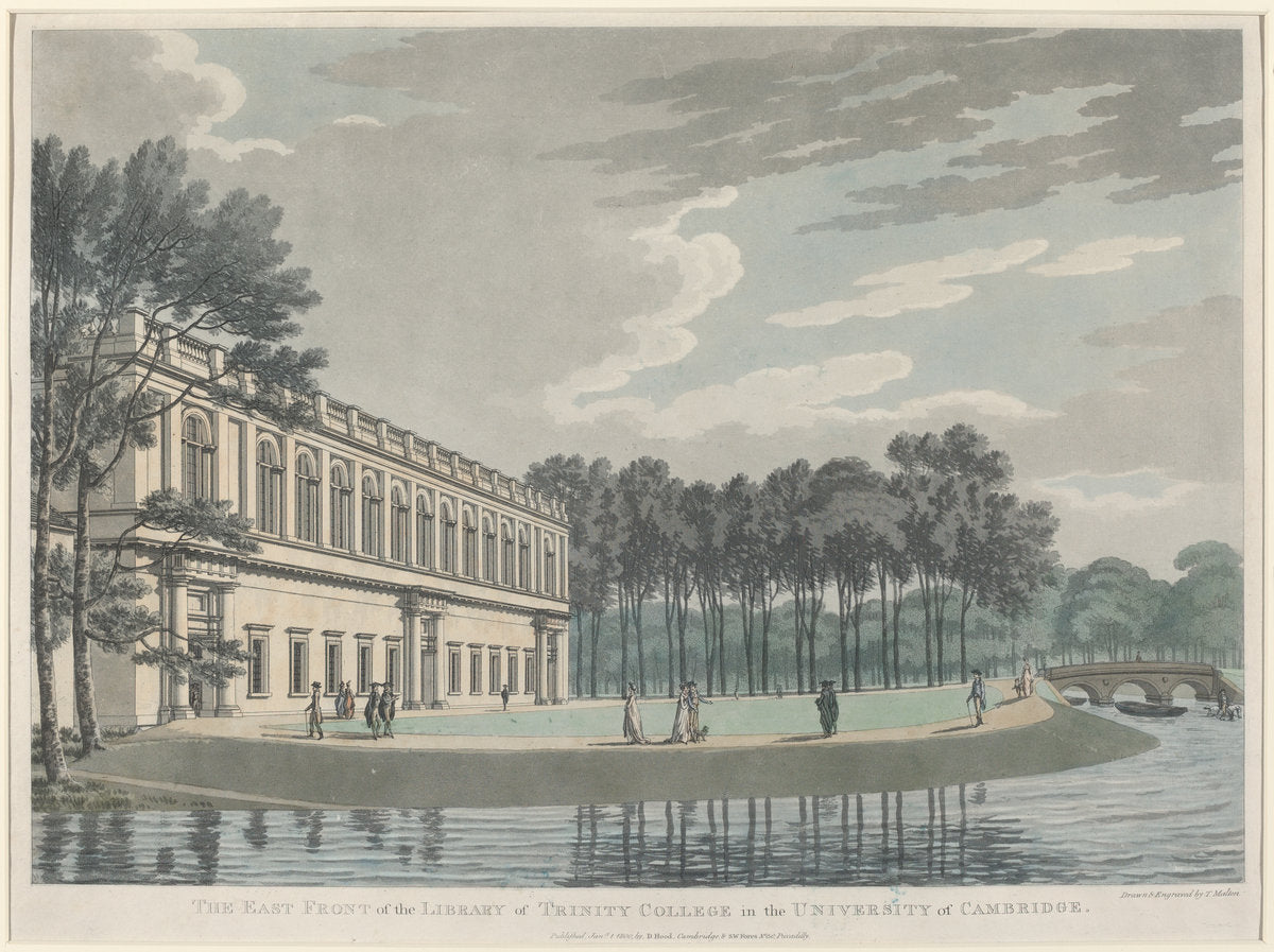The East Front of the Library of Trinity College by Thomas Malton (British, 1748 - 1804), 16X12"(A3)Poster Print