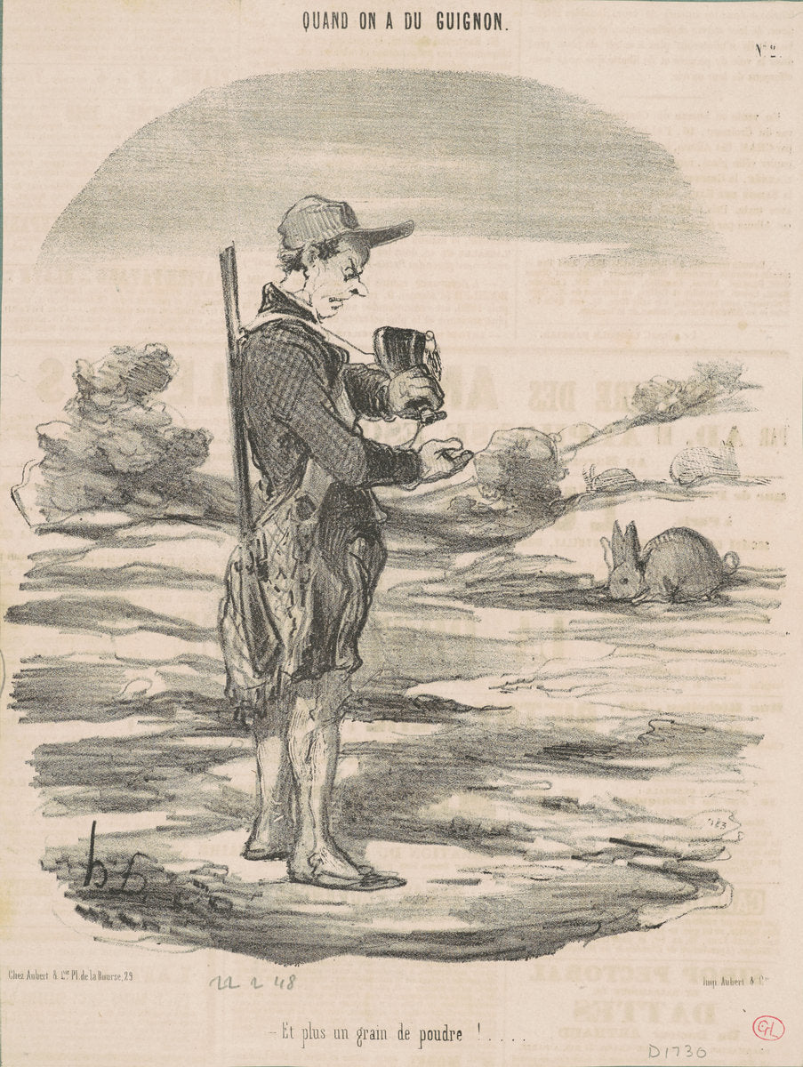 Et plus un grain de poudre! ... by Honoré Daumier (French, 1808 - 1879), 16X12"(A3)Poster Print