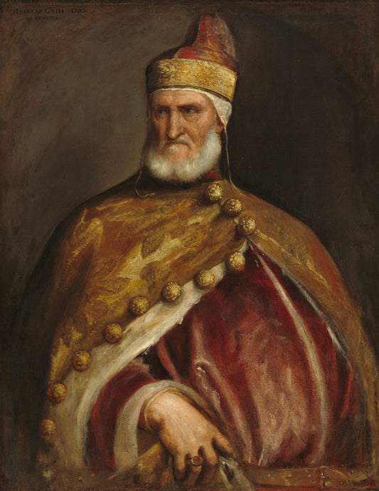 Doge Andrea Gritti by Titian (Venetian, 1488/1490 - 1576), 16X12"(A3)Poster Print
