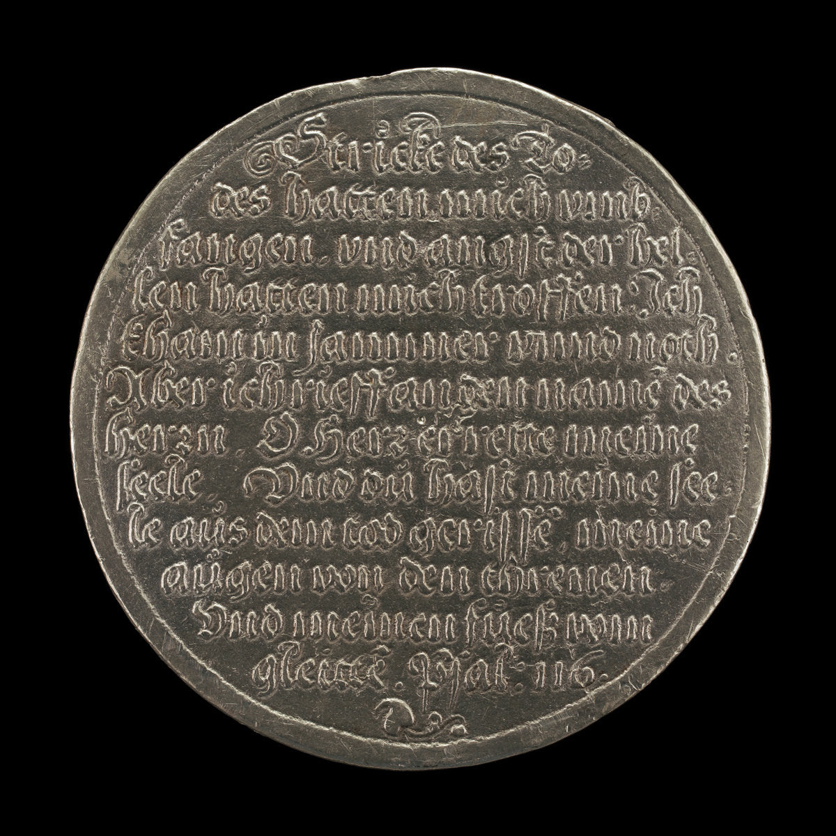 Inscription [reverse] by Joachim Deschler (German, c. 1500 - 1571), 16X12"(A3)Poster Print