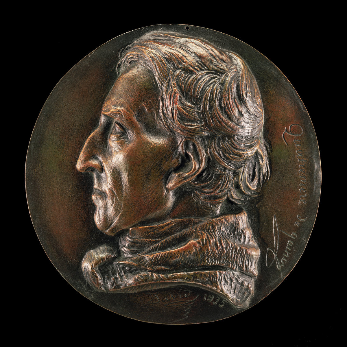 Antoine Quatremère de Quincy, 1755-1849 by Pierre-Jean David d'Angers (French, 1788 - 1856), 16X12"(A3)Poster Print