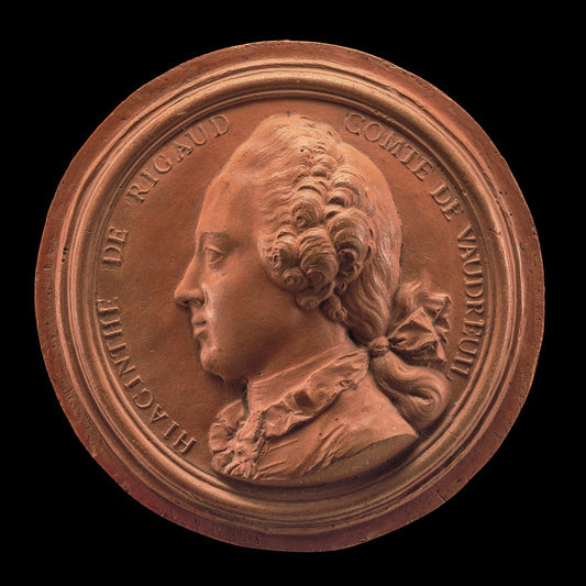 Hiacynthe de Rigaud, 1741-1817, Comte de Vaudreuil by Giovanni Battista Nini (Italian, 1717 - 1786), 16X12"(A3)Poster Print